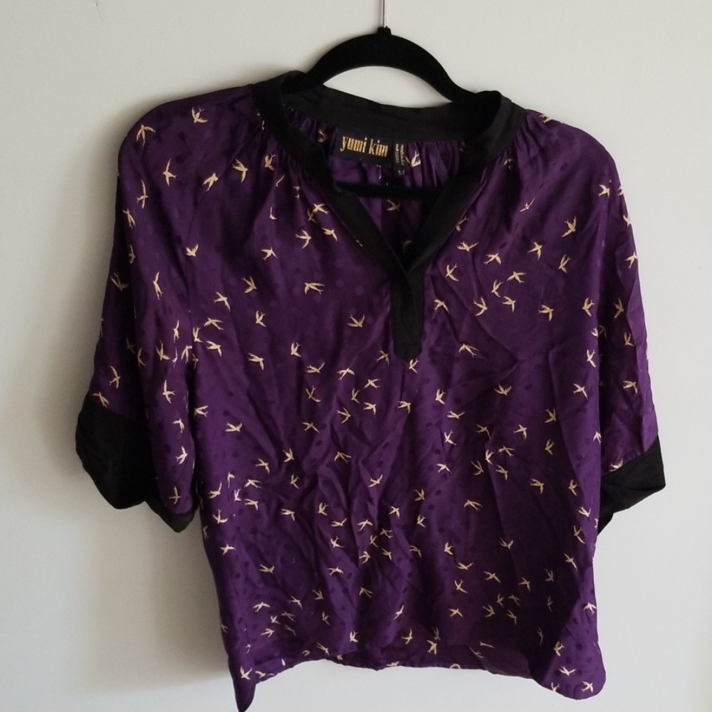 Vintage yumi kim silk shirt